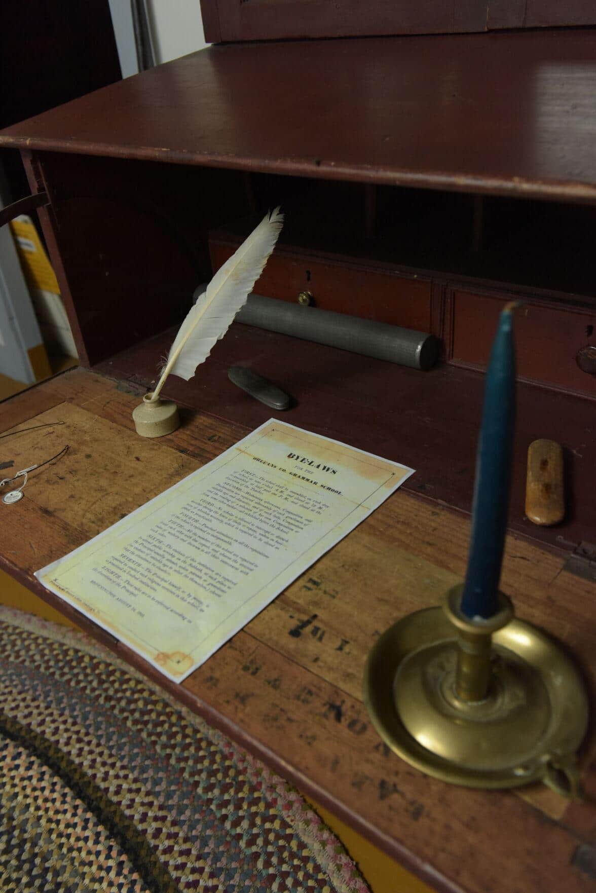 A Paper and Quill on a Desk