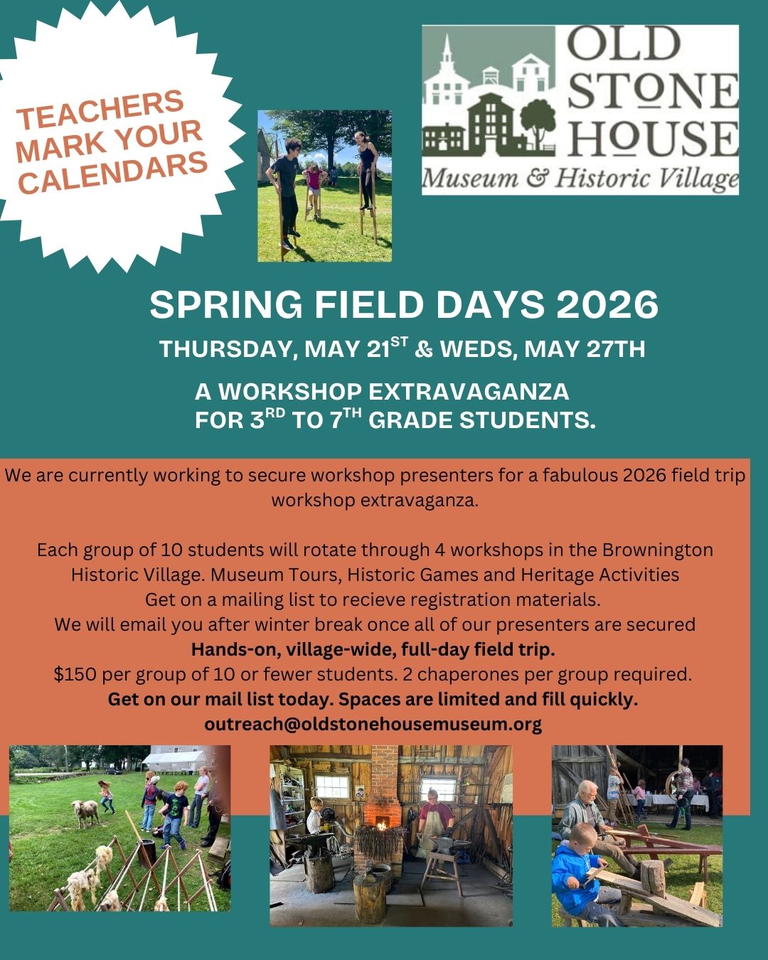 Spring Field Days Flyer