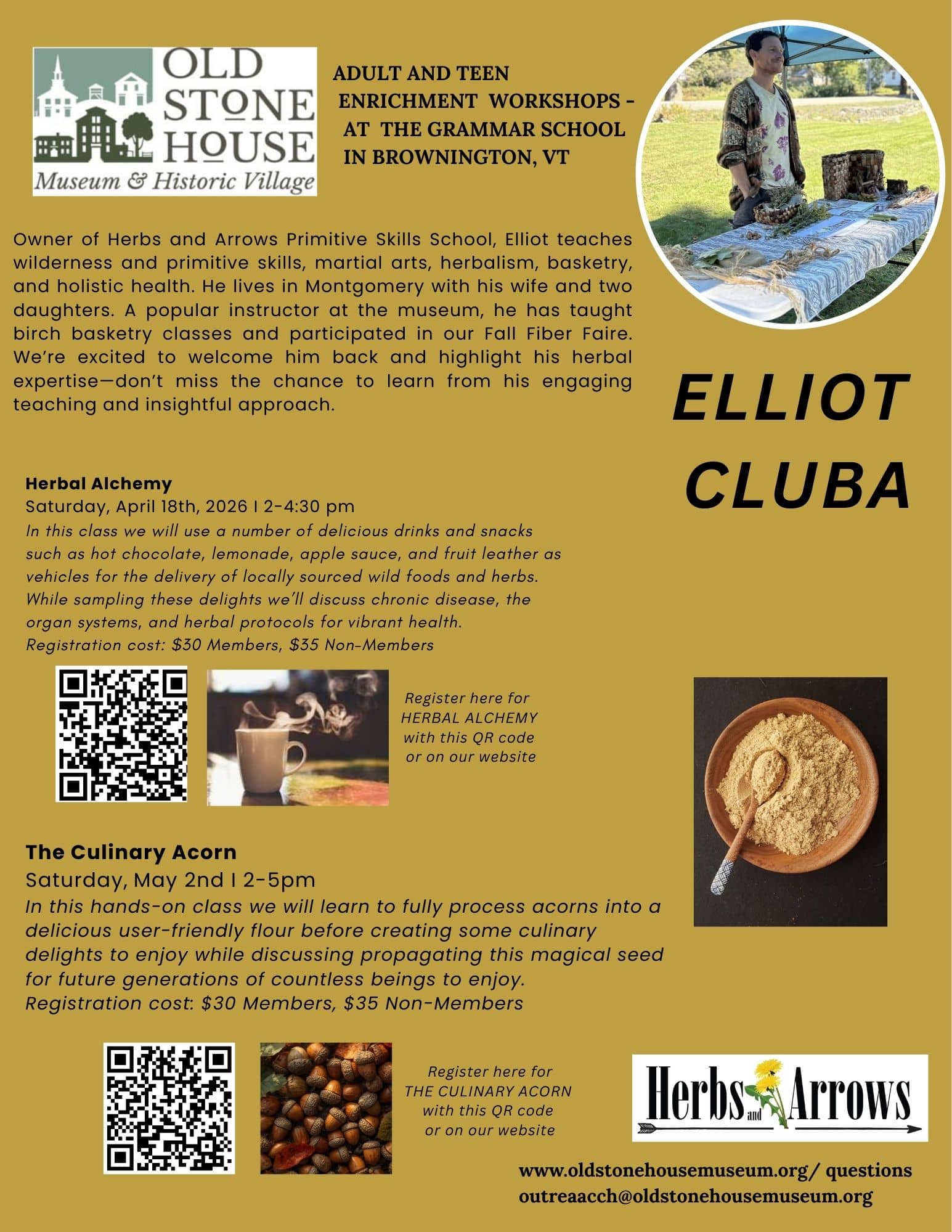 Flyer for Herbal Alchemy Class (April 2026)